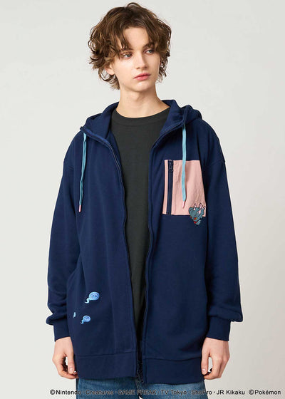 Pokemon x Graniph Fashion Collection - Misdreavus Fleece Long Zip Hoodie [Release Oct 7, 2025]