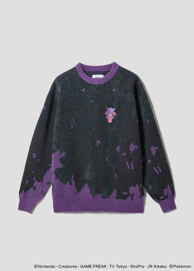 Pokemon x Graniph Fashion Collection - Unisex Gengar Washable Jacquard Knit [Release Oct 7, 2025]