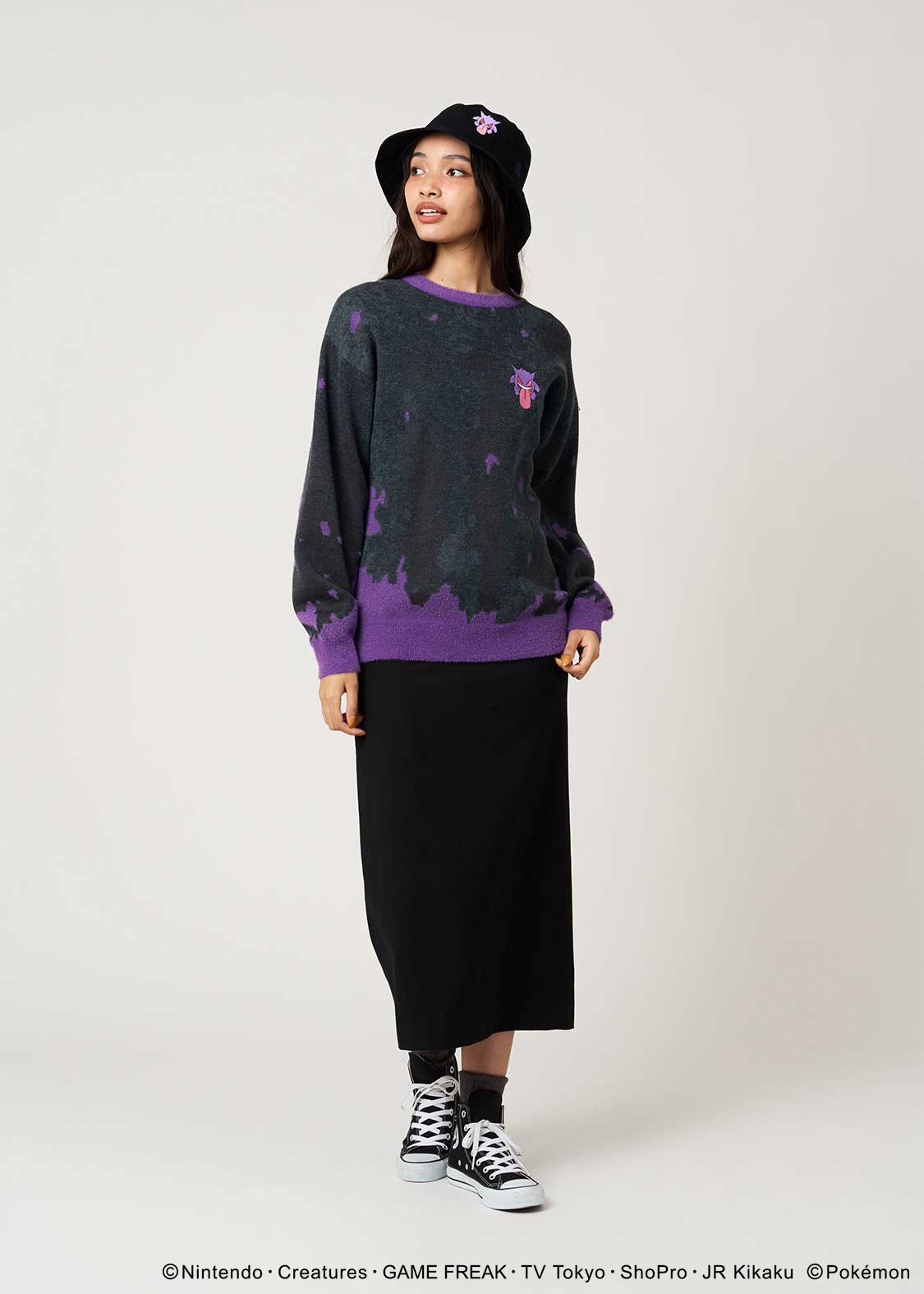 Pokemon x Graniph Fashion Collection - Unisex Gengar Washable Jacquard Knit [Release Oct 7, 2025]