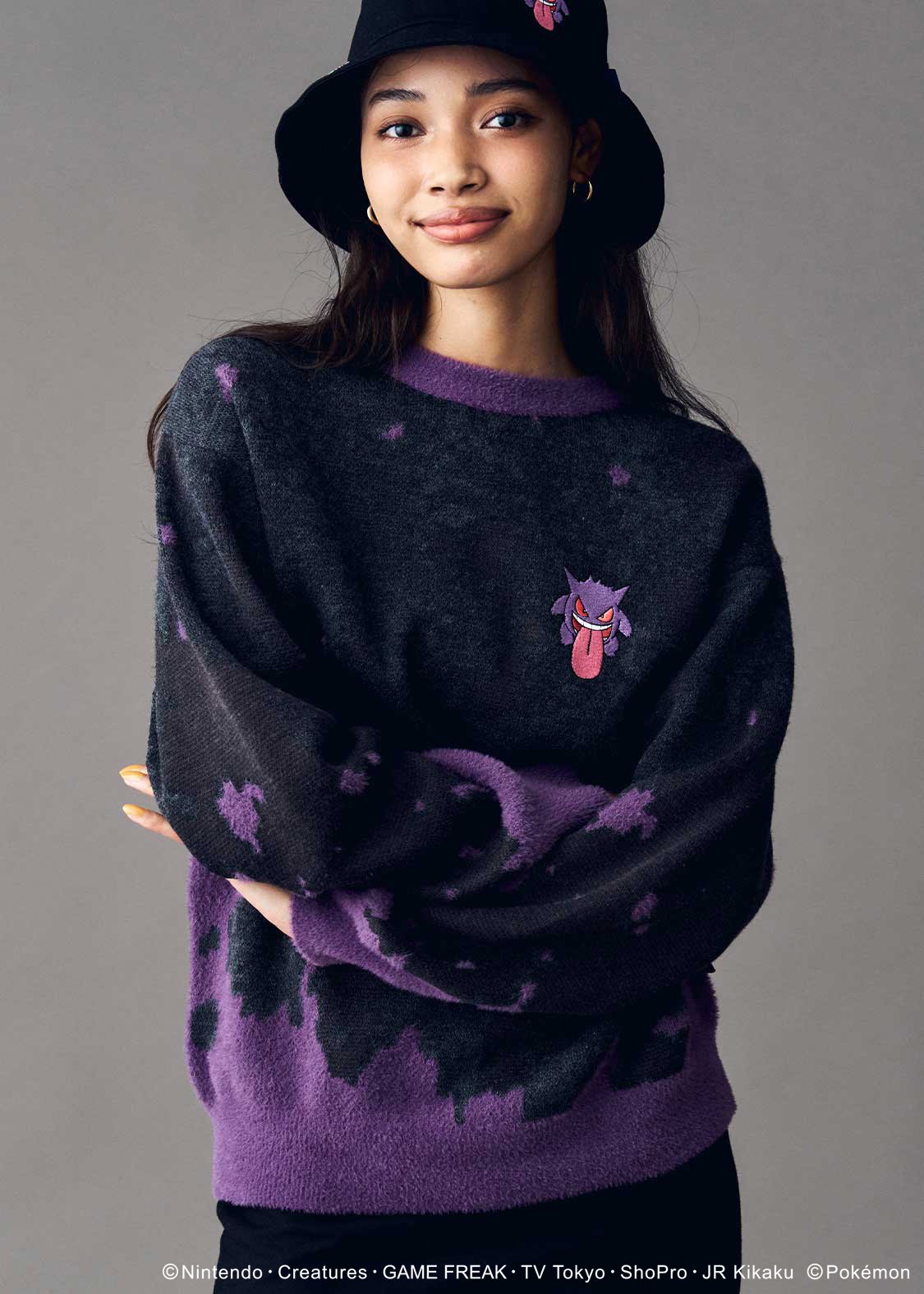Pokemon x Graniph Fashion Collection - Unisex Gengar Washable Jacquard Knit [Release Oct 7, 2025]