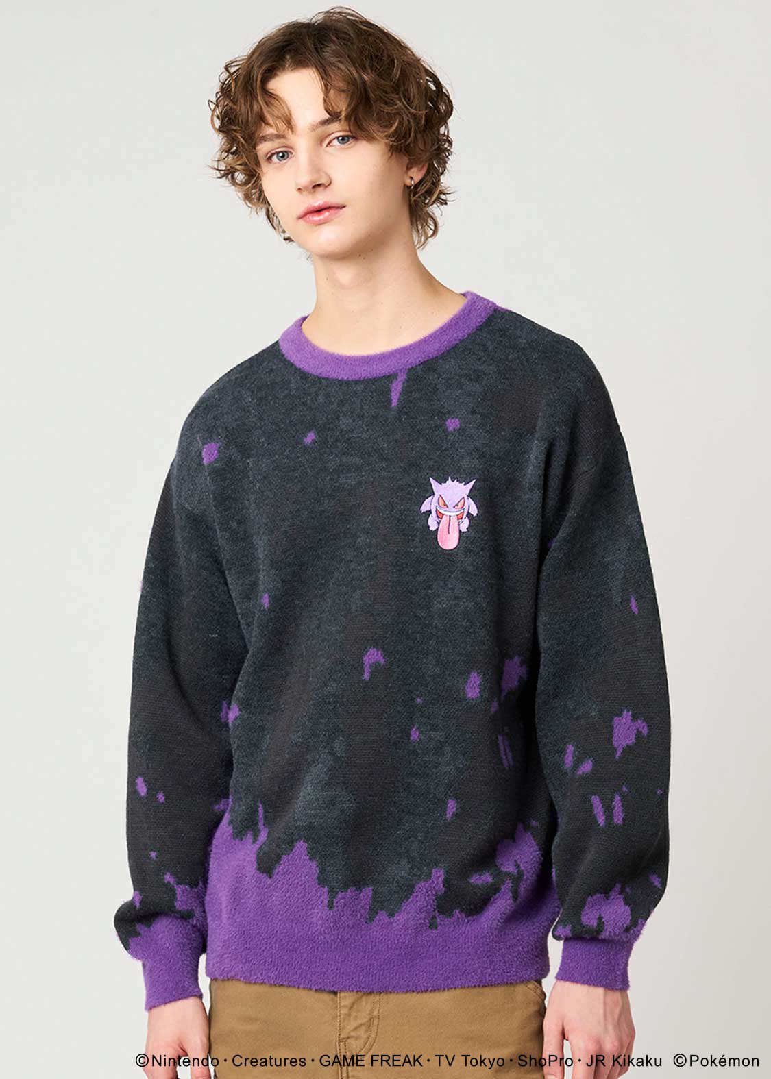 Pokemon x Graniph Fashion Collection - Unisex Gengar Washable Jacquard Knit [Release Oct 7, 2025]