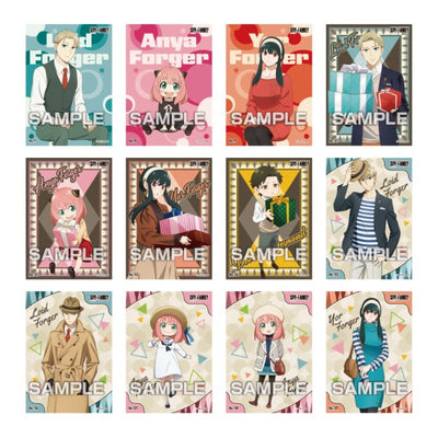 SPY x FAMILY Clear Card Collection Gum Vol.4 - sample card designs 97 to 108