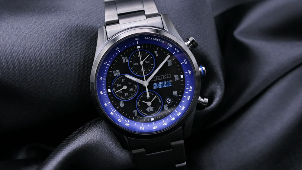 SEGA 65th Anniversary x Seiko Collaboration Watch - Black Model [Pre-Order Oct 2026]