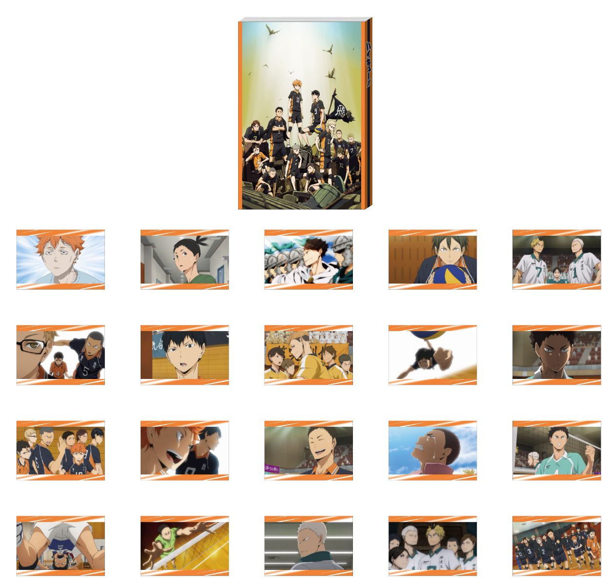 Happy Kuji Haikyu!! - G Prize Postcard Book Complete Set of 5 Types