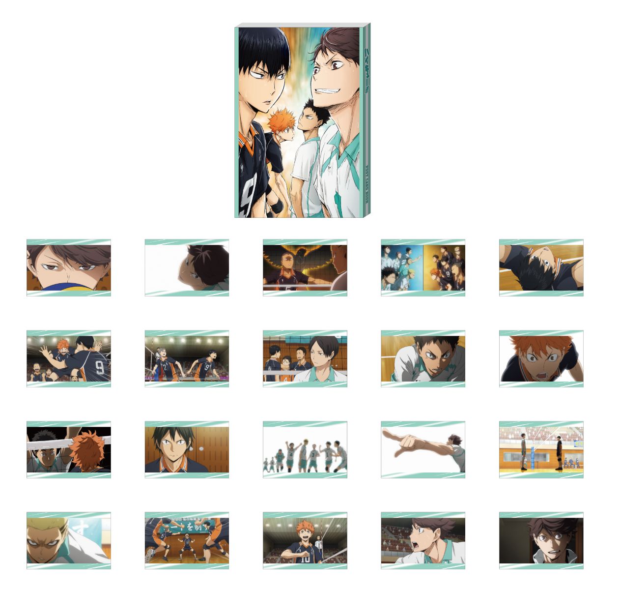Happy Kuji Haikyu!! - G Prize Postcard Book Complete Set of 5 Types