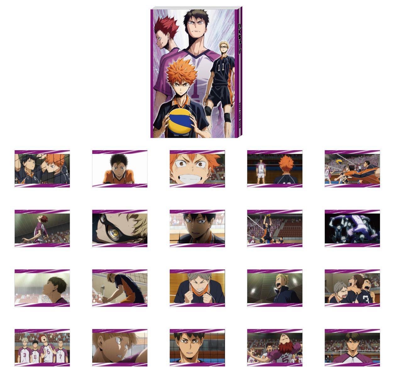 Happy Kuji Haikyu!! - G Prize Postcard Book Complete Set of 5 Types