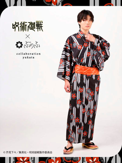 Jujutsu Kaisen Hidden Inventory / Prematured Death Furifu Men's Yukata + Heko Obi Set - Yuji Itadori