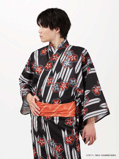 Jujutsu Kaisen Hidden Inventory / Prematured Death Furifu Men's Yukata + Heko Obi Set - Yuji Itadori