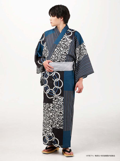 Jujutsu Kaisen Hidden Inventory / Prematured Death Furifu Men's Yukata + Heko Obi Set - Megumi Fushiguro