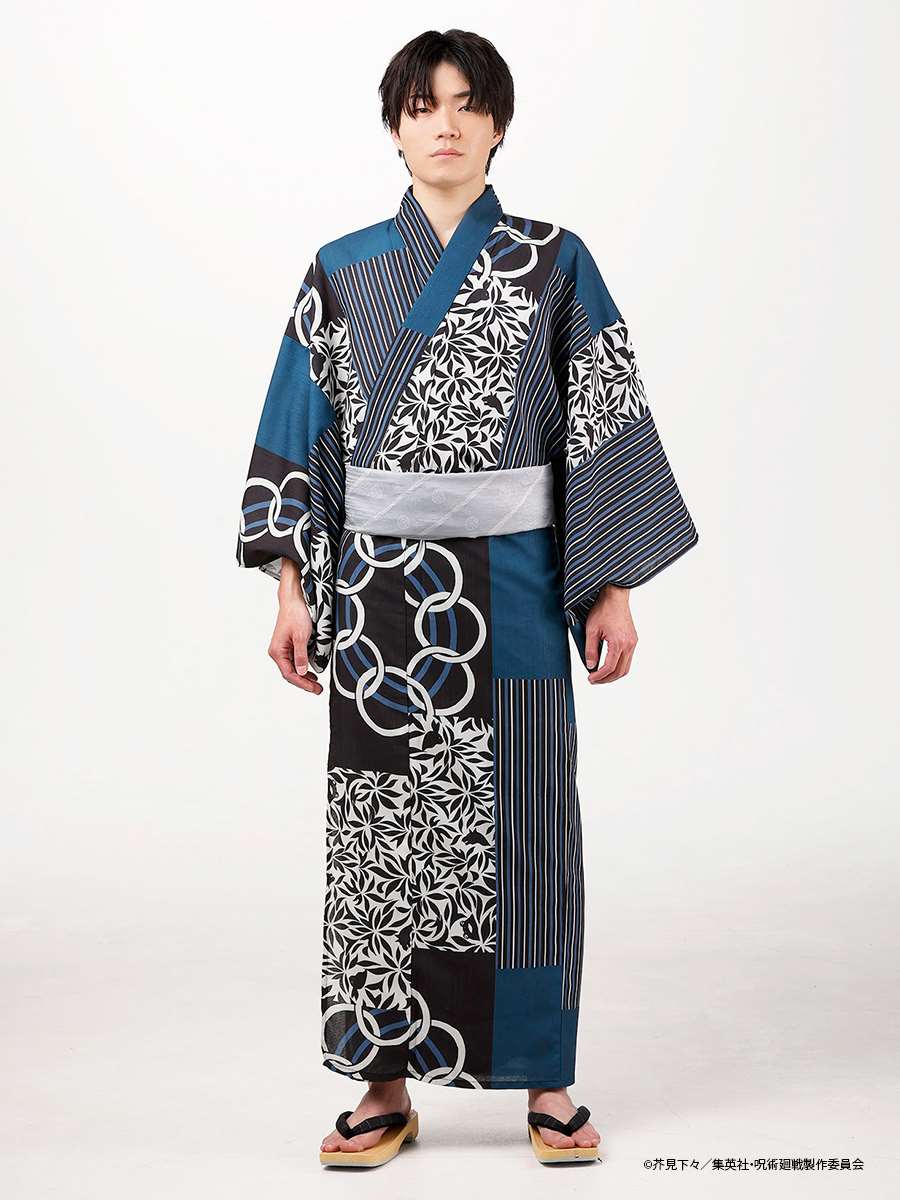 Jujutsu Kaisen Hidden Inventory / Prematured Death Furifu Men's Yukata + Heko Obi Set - Megumi Fushiguro
