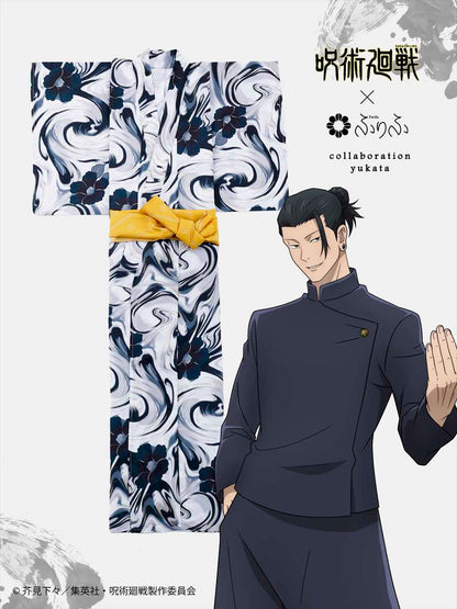 Jujutsu Kaisen Hidden Inventory / Prematured Death Furifu Men's Yukata + Heko Obi Set - Geto Suguru