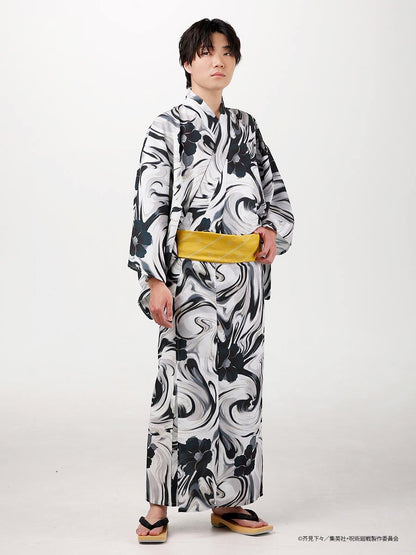 Jujutsu Kaisen Hidden Inventory / Prematured Death Furifu Men's Yukata + Heko Obi Set - Geto Suguru
