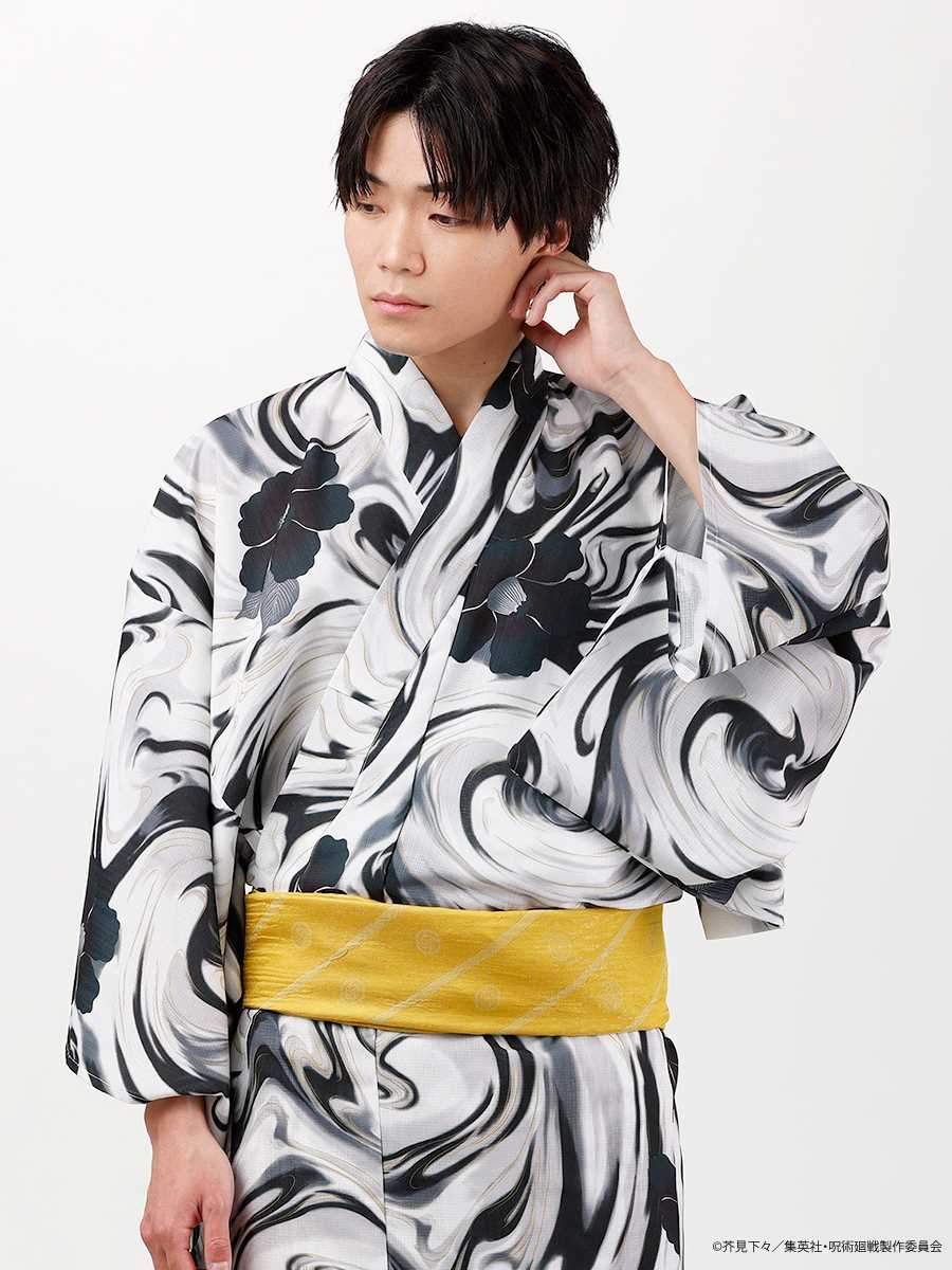 Jujutsu Kaisen Hidden Inventory / Prematured Death Furifu Men's Yukata + Heko Obi Set - Geto Suguru