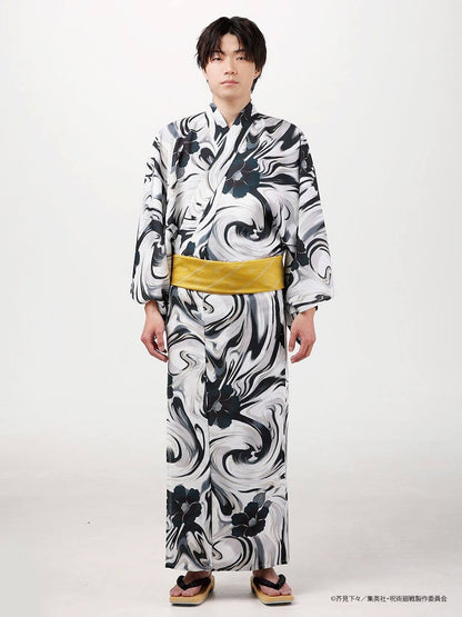 Jujutsu Kaisen Hidden Inventory / Prematured Death Furifu Men's Yukata + Heko Obi Set - Geto Suguru