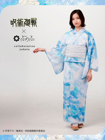 Jujutsu Kaisen Hidden Inventory / Prematured Death Furifu Women's Yukata + Heko Obi Set - Gojo Satoru