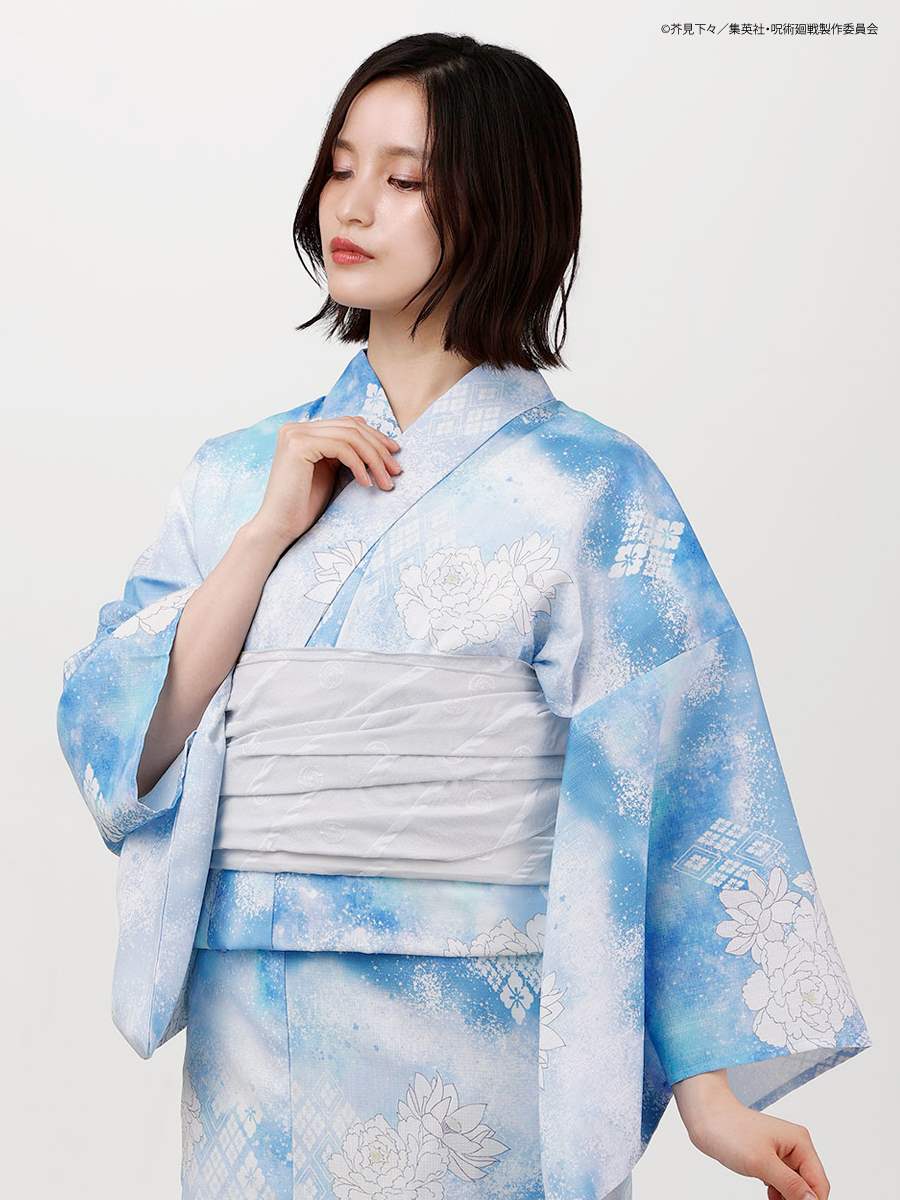 Jujutsu Kaisen Hidden Inventory / Prematured Death Furifu Women's Yukata + Heko Obi Set - Gojo Satoru