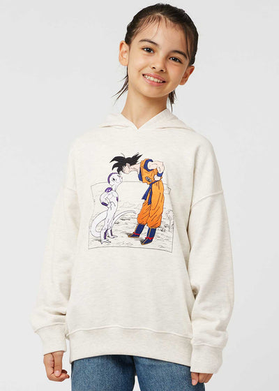 Dragon Ball Z Graniph Collection Collaboration Clothing - Goku VS Frieza Kids fleece big silhouette hoodie