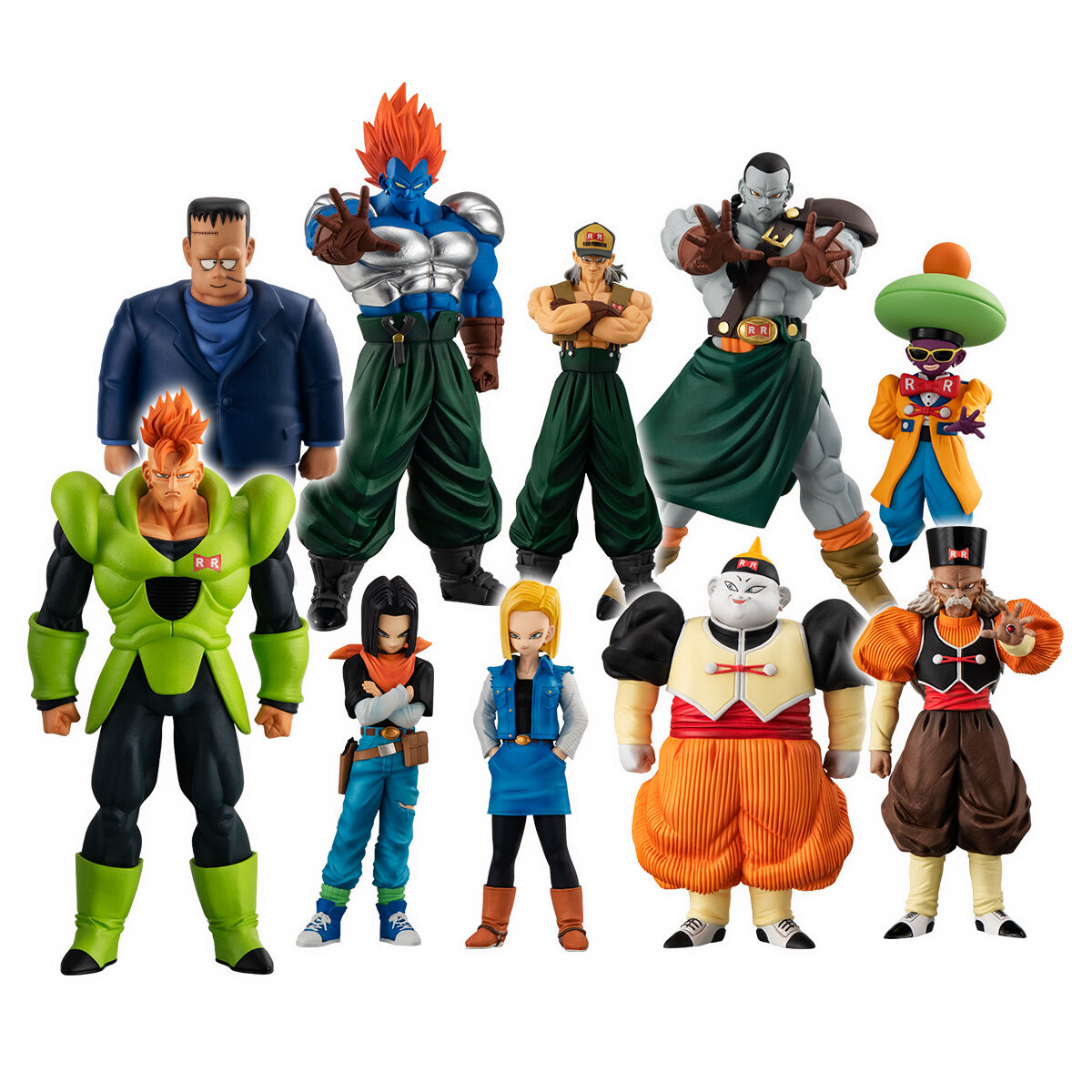 Dragon Ball HG - SP05 Set Android RR (Bonecos Android 16, 17, 18, 19 e 20,  além de Goku)
