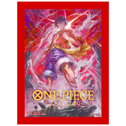 BANDAI ONE PIECE CARD GAME OFFICIAL LIMITED CARD SLEEVE - MONKEY D. LUFFY 2