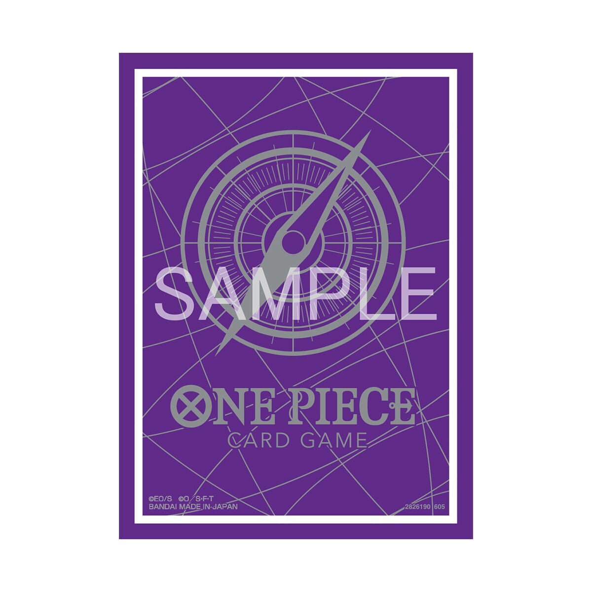 One Piece Card Game Standard Purple Silver official limited card sleeves, pack of 70