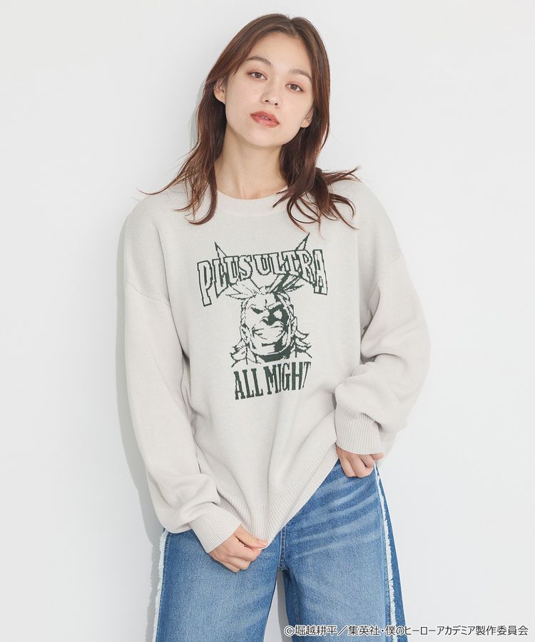My Hero Academia x Earth Music & Ecology Collection - Izuku Midoriya Image Knit Pullover L Size [Made to Order]