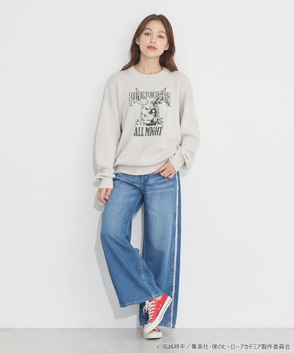 My Hero Academia x Earth Music & Ecology Collection - Izuku Midoriya Image Knit Pullover L Size [Made to Order]