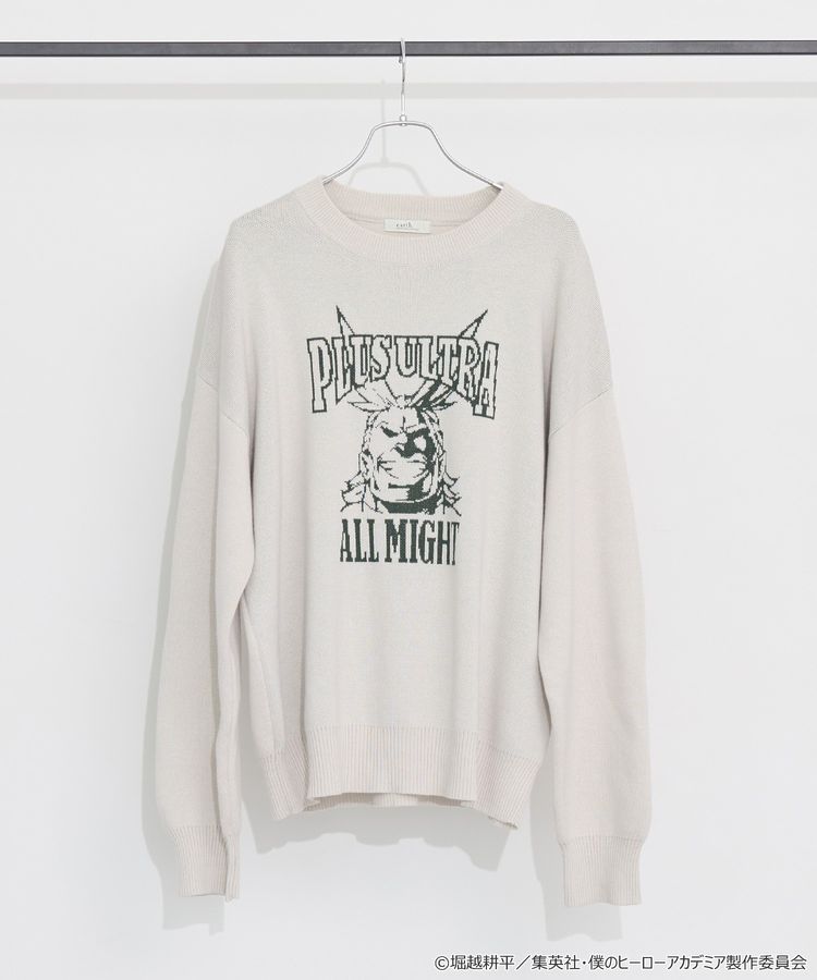 My Hero Academia x Earth Music & Ecology Collection - Izuku Midoriya Image Knit Pullover L Size [Made to Order]