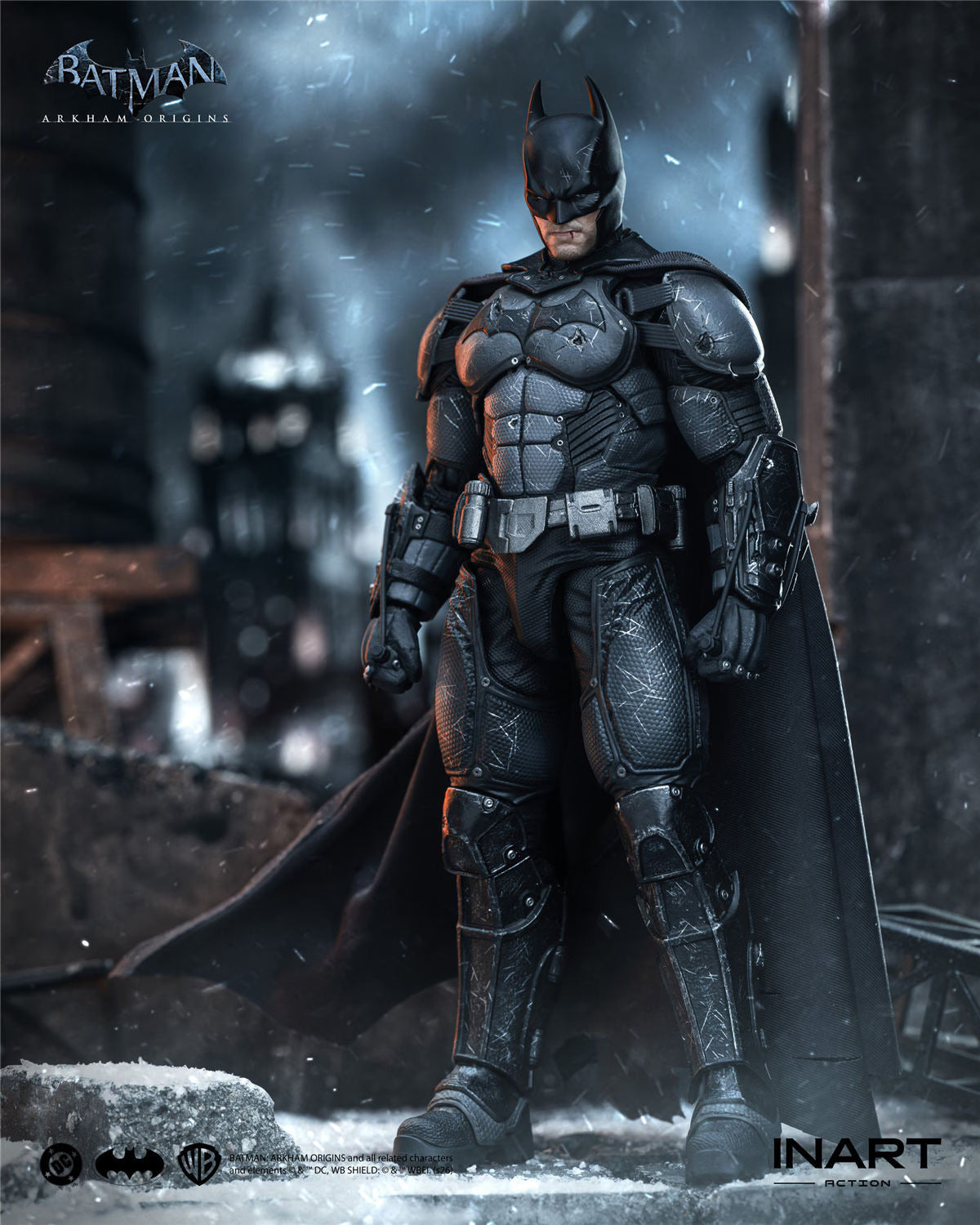DC Comics Batman Arkham Origins INART Action Figure - Batman Battle Damage Ver. [Pre-Order Dec 2026]