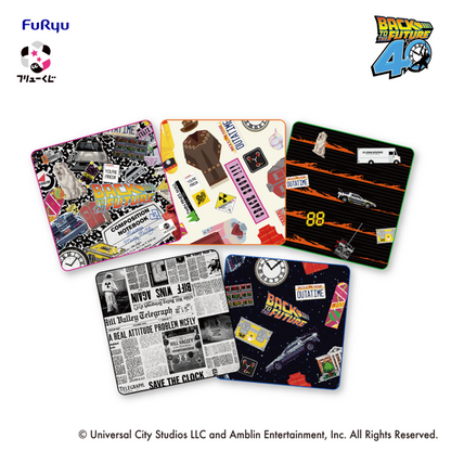 FuRyu Kuji Back to the Future 40th Anniversary - E Prize Mini Towels Complete Set of 5 types