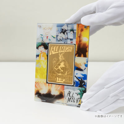 My Hero Academia - All Might Card Silver Yellow Gold Coating