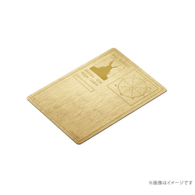 My Hero Academia - All Might Card Silver Yellow Gold Coating
