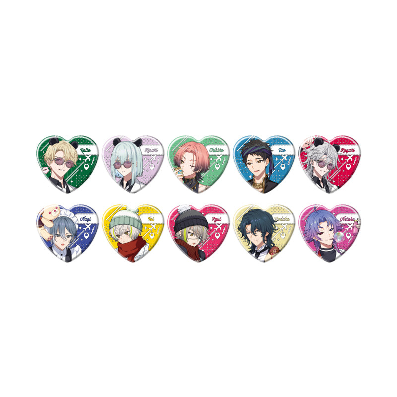 18TRIP - Heart Can Badges Official Illustration 2 Ver. Complete Set of 10 Types [Pre-order Mar 2026]
