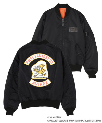 Final Fantasy VII Remake x Avirex Fashion Collection - MA-1 Chocobo Black Jacket