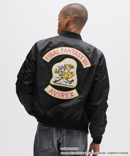 Final Fantasy VII Remake x Avirex Fashion Collection - MA-1 Chocobo Black Jacket