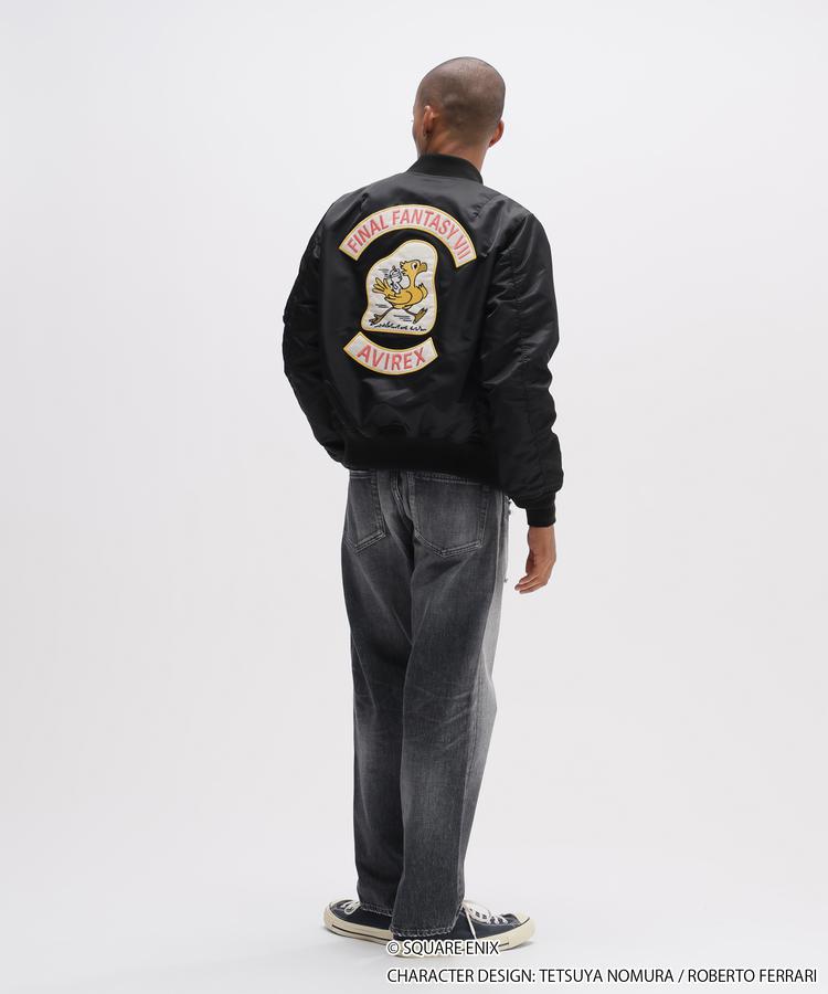 Final Fantasy VII Remake x Avirex Fashion Collection - MA-1 Chocobo Black Jacket