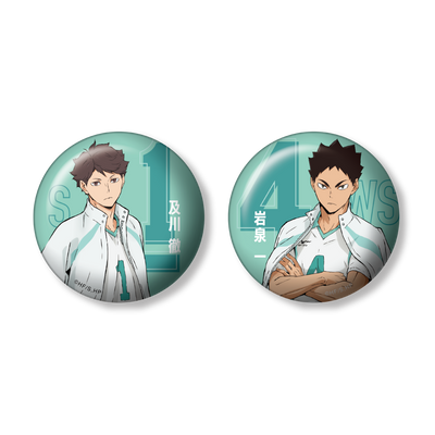 Happy Kuji Haikyu!! - J Prize Can Badge Complete Set of 6 Types