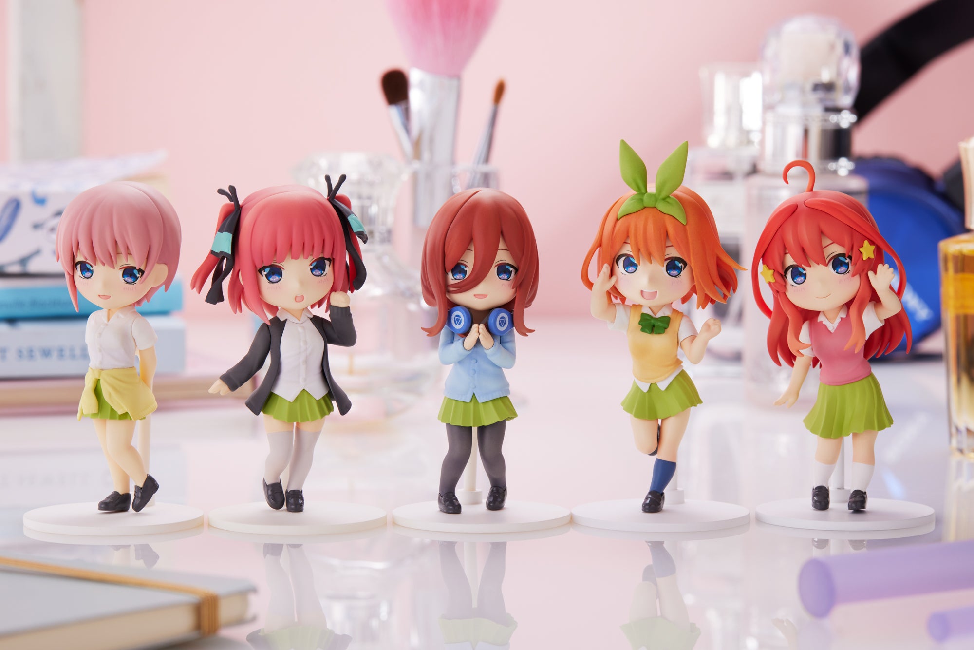 The Quintessential Quintuplets - Ichika, Nino, Miku, Yotsuba & Itsuki Complete Set of 5 Mini Figures