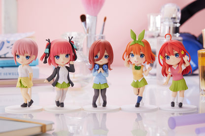 The Quintessential Quintuplets - Ichika, Nino, Miku, Yotsuba & Itsuki Complete Set of 5 Mini Figures