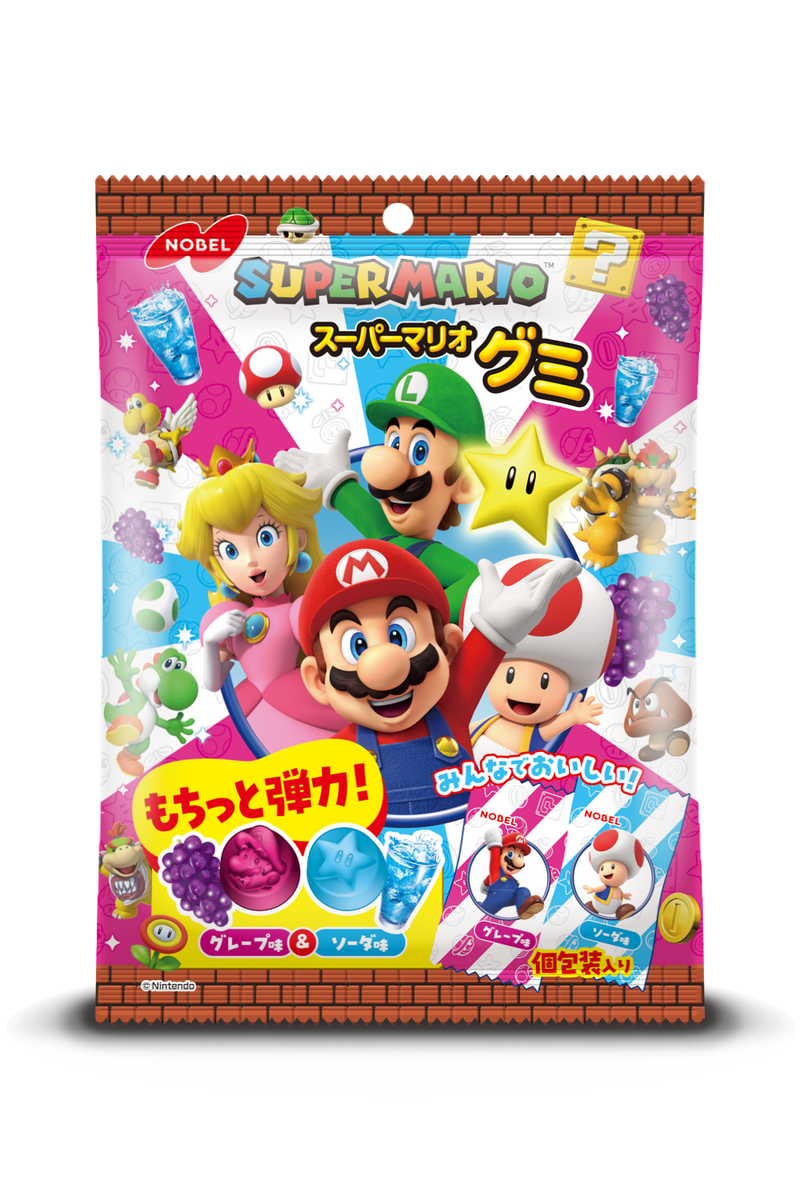 Super Mario Gummy Grape & Soda - 6 Bags | Japanese Edition – JumpIchiban