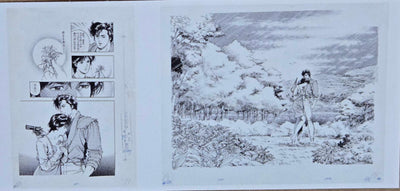 Forever City Hunter Exhibition - Set of  Pieces Genga Manuscript M