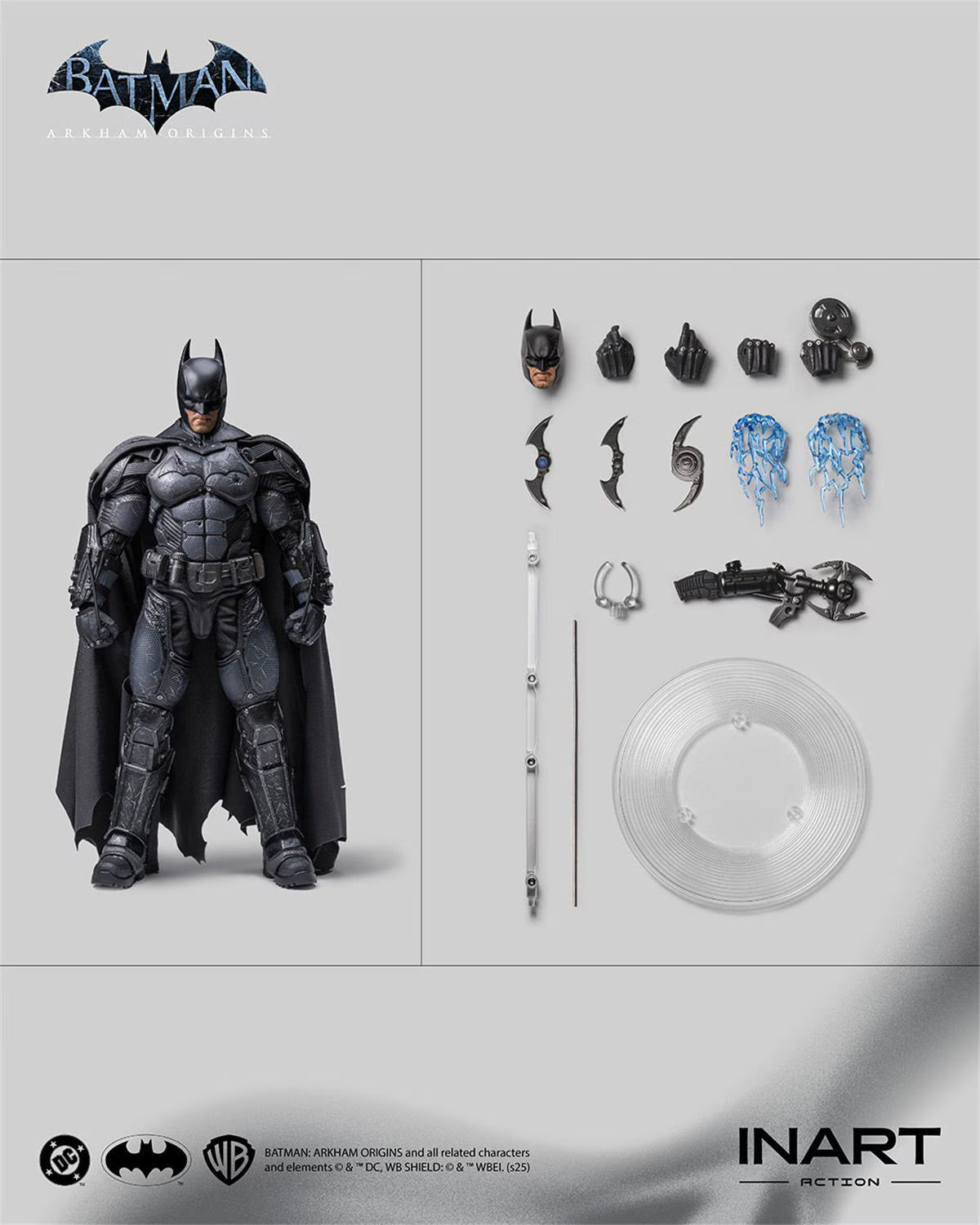 DC Comics Batman Arkham Origins INART Action Figure - Batman Battle Damage Ver. [Pre-Order Dec 2026]