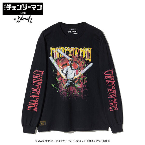Chainsaw Man Reze Arc The Movie x Glamb - Chainsaw Man Cutsew Black [Pre-Order December 2025]