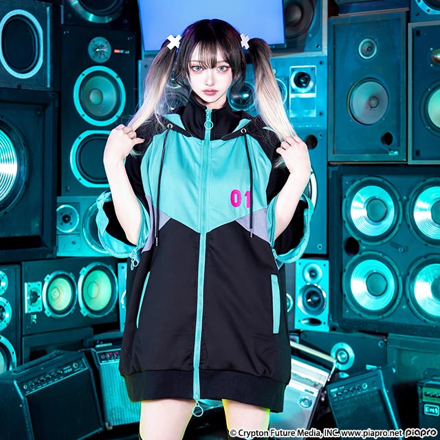 Hatsune Miku x Listen Flavor - 2-way Jersey Hoodie – JumpIchiban