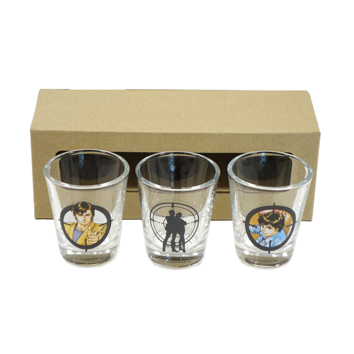Forever City Hunter Exhibition - 40th Anniversary Visual Shot Glass Complete Set of 3 Types [Pre-Order Late December 2025]