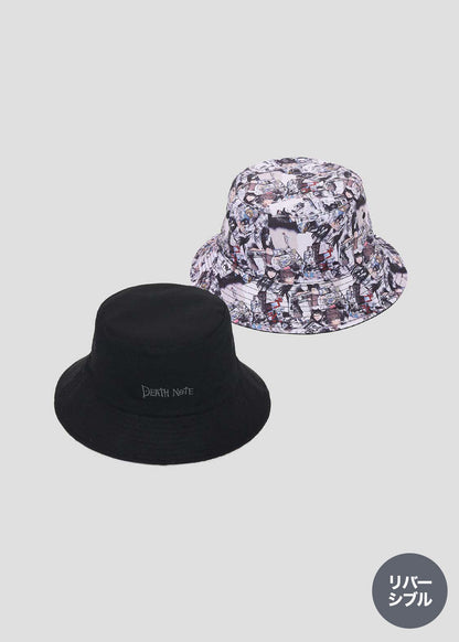 Death Note Graniph - Memory Pattern Reversible Bucket Hat