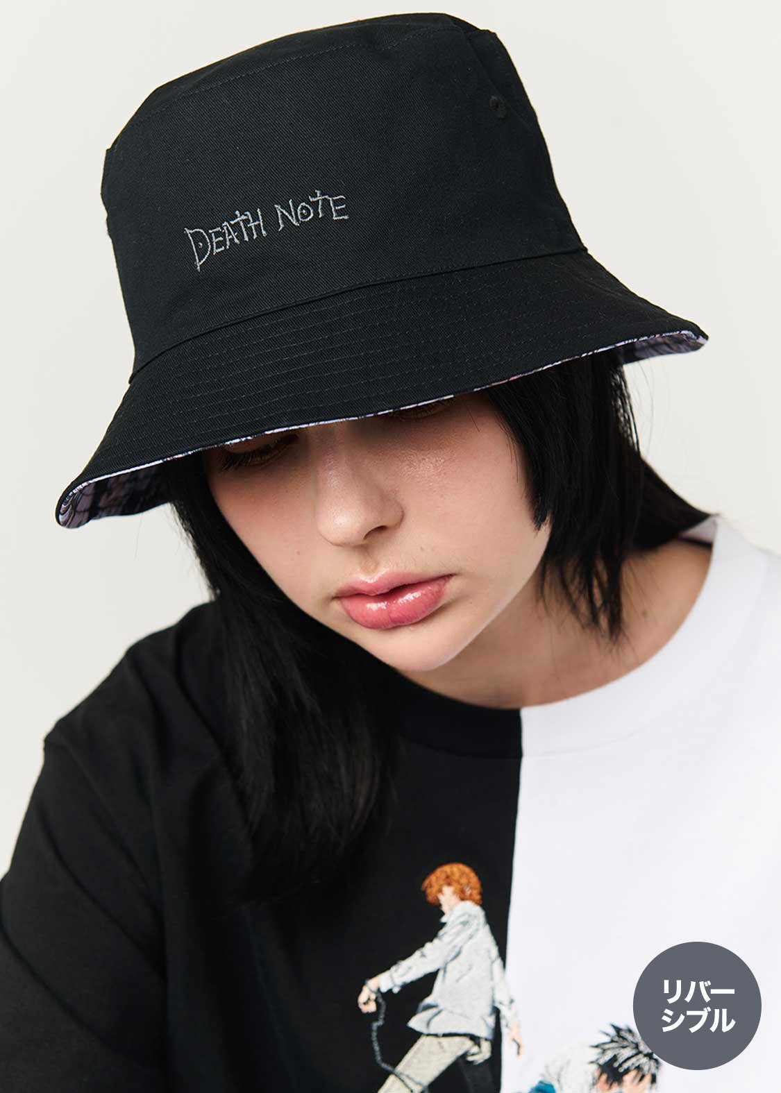 Death Note Graniph - Memory Pattern Reversible Bucket Hat