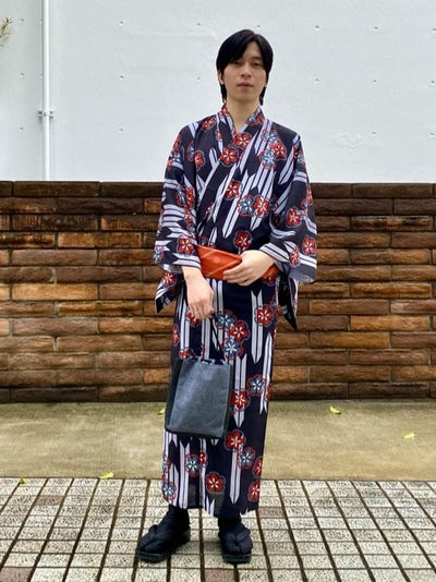 Jujutsu Kaisen Hidden Inventory / Prematured Death Furifu Men's Yukata + Heko Obi Set - Yuji Itadori