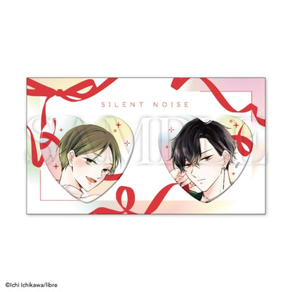 Silent Noise X Be x Boy 35th Anniversary Exhibition Boys in Love - Libre Heart Can Badge Set [Pre-Order Oct 2026]