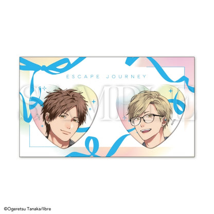 Escape Journey X Be x Boy 35th Anniversary Exhibition Boys in Love - Libre Heart Can Badge Set [Pre-Order Oct 2026]