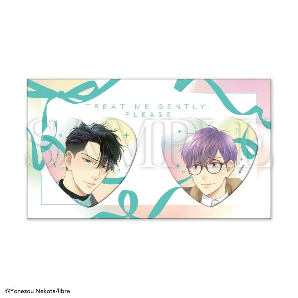Don’t Be Cruel X Be x Boy 35th Anniversary Exhibition Boys in Love - Libre Heart Can Badge Set [Pre-Order Oct 2026]